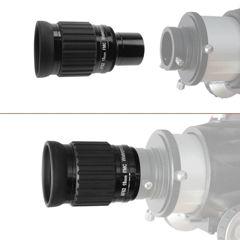 Astromania 1.25&quot;-82 Degree SWA-15mm compact eyepiece, Waterproof &amp; Fogproof - allows any water enter the interior and enjoy an unobstructed view