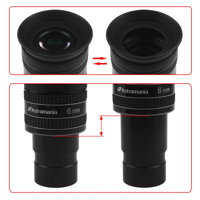 Astromania 1.25&quot; 6mm 58-Degree Planetary Eyepiece For Telescope