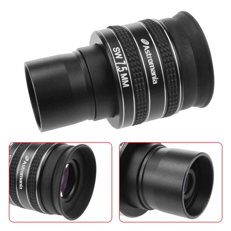 Astromania 1.25" 7.5mm 58-Degree Planetary Eyepiece For Telescope