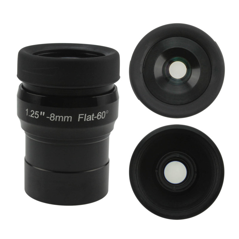 Astromania 1.25&quot; 8mm Premium Flat Field Eyepiece - a flat image field and crystal-clear images