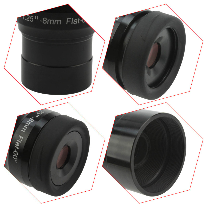 Astromania 1.25&quot; 8mm Premium Flat Field Eyepiece - a flat image field and crystal-clear images