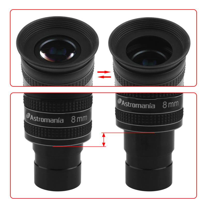 Astromania 1.25&quot; 8mm 58-Degree Planetary Eyepiece For Telescope