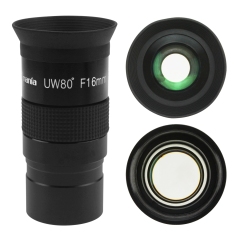 Astromania Fully Multi-coated 1.25" Ultra-Wide 80 Degree Eyepiece For Telescope - F16mm