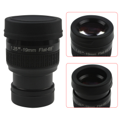 Astromania 1.25" 19mm Premium Flat Field Eyepiece - a flat image field and crystal-clear images