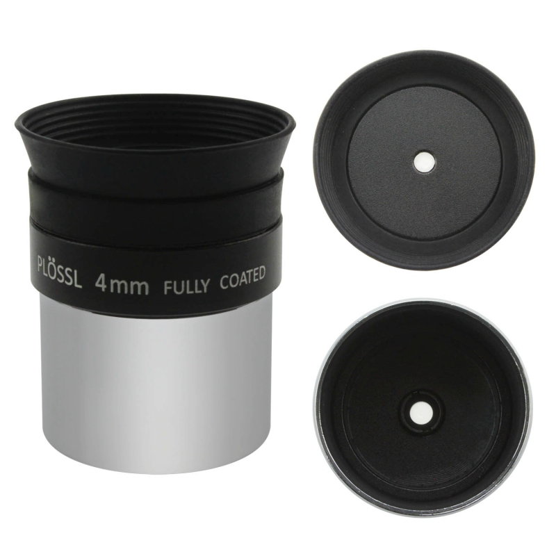 Astromania 1.25&quot; 4mm Plossl Telescope Eyepiece - 4-element Plossl Design - Threaded for Standard 1.25inch Astronomy Filters