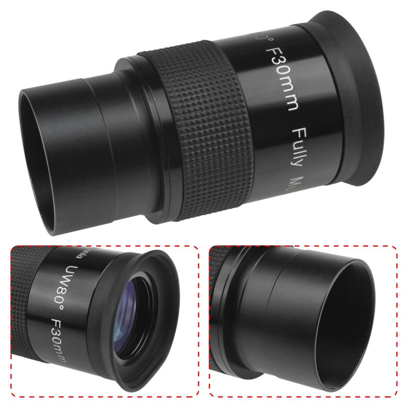 Astromania Fully Multi-coated 2&quot; Ultra-Wide 80 Degree Eyepiece For Telescope - F30mm