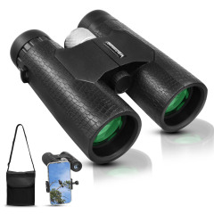 Astromania 10x42 Compact Binoculars -BK7 Prism -Gifts for Adults and Kids, for Concerts and Theater, Bird Watching, Camping and Sport Games