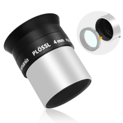 Astromania 1.25" 4mm Plossl Telescope Eyepiece - 4-element Plossl Design - Threaded for Standard 1.25inch Astronomy Filters
