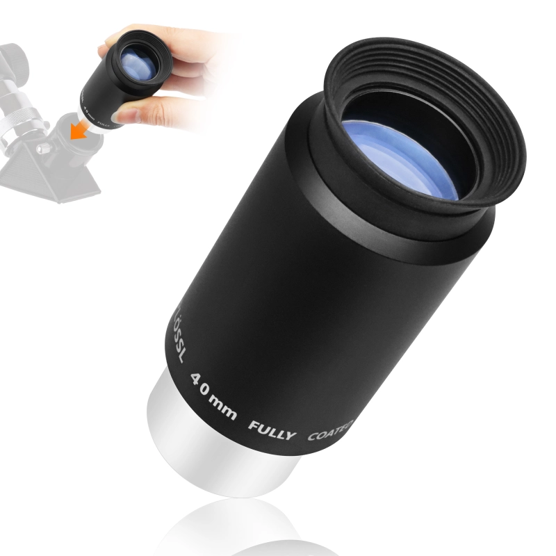 Gosky 4mm Plossl Telescope Eyepiece - 1.25 Inch 4-Element Design With Filter Thread & Dust Caps