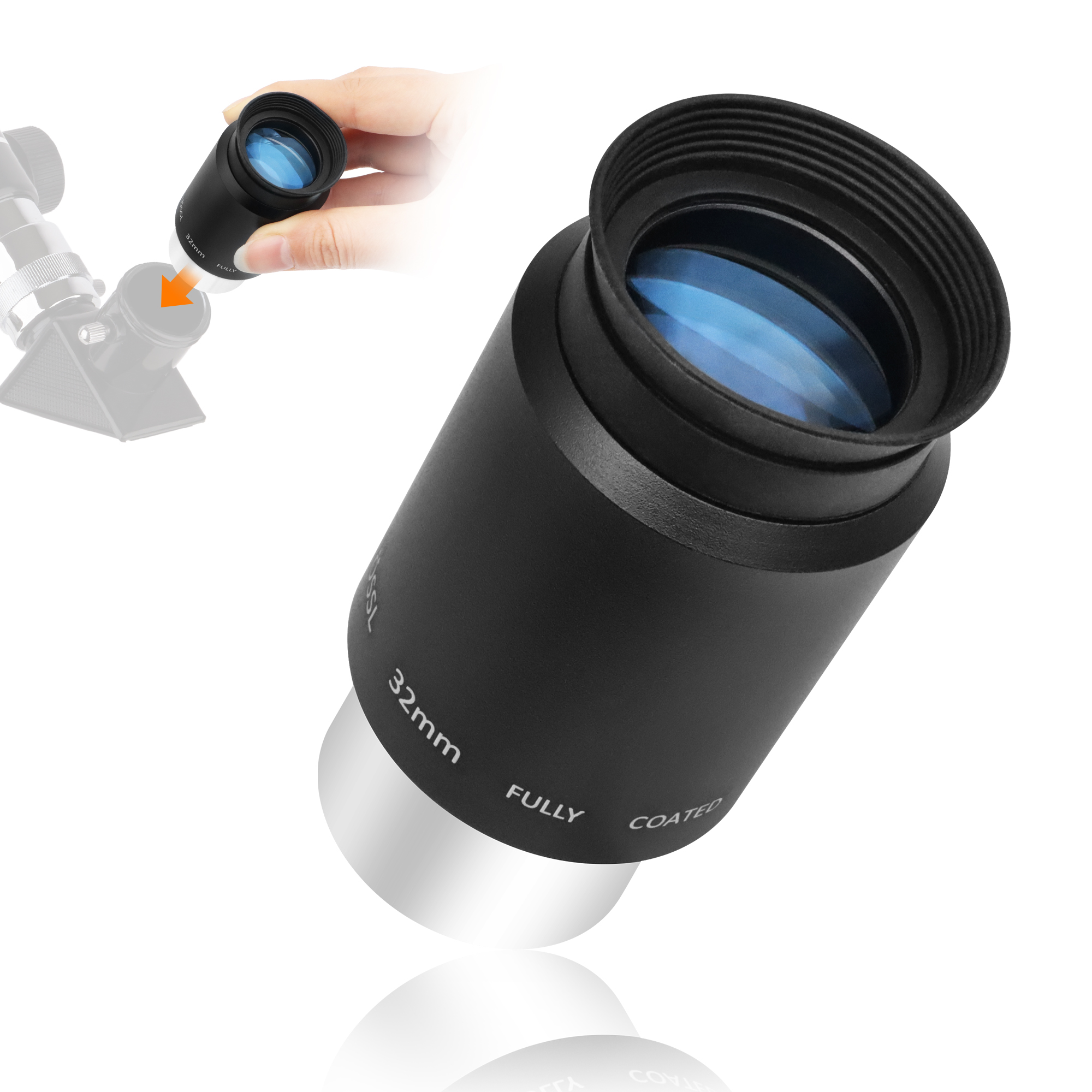thumbnail image 2 of 1.25inch Plossl Eyepiece 9mm Fully Coated Metal For 2 of 14