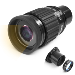 Astromania 1.25"-82 Degree SWA-7mm compact eyepiece, Waterproof & Fogproof - allows any water enter the interior and always enjoy an unobstructed view
