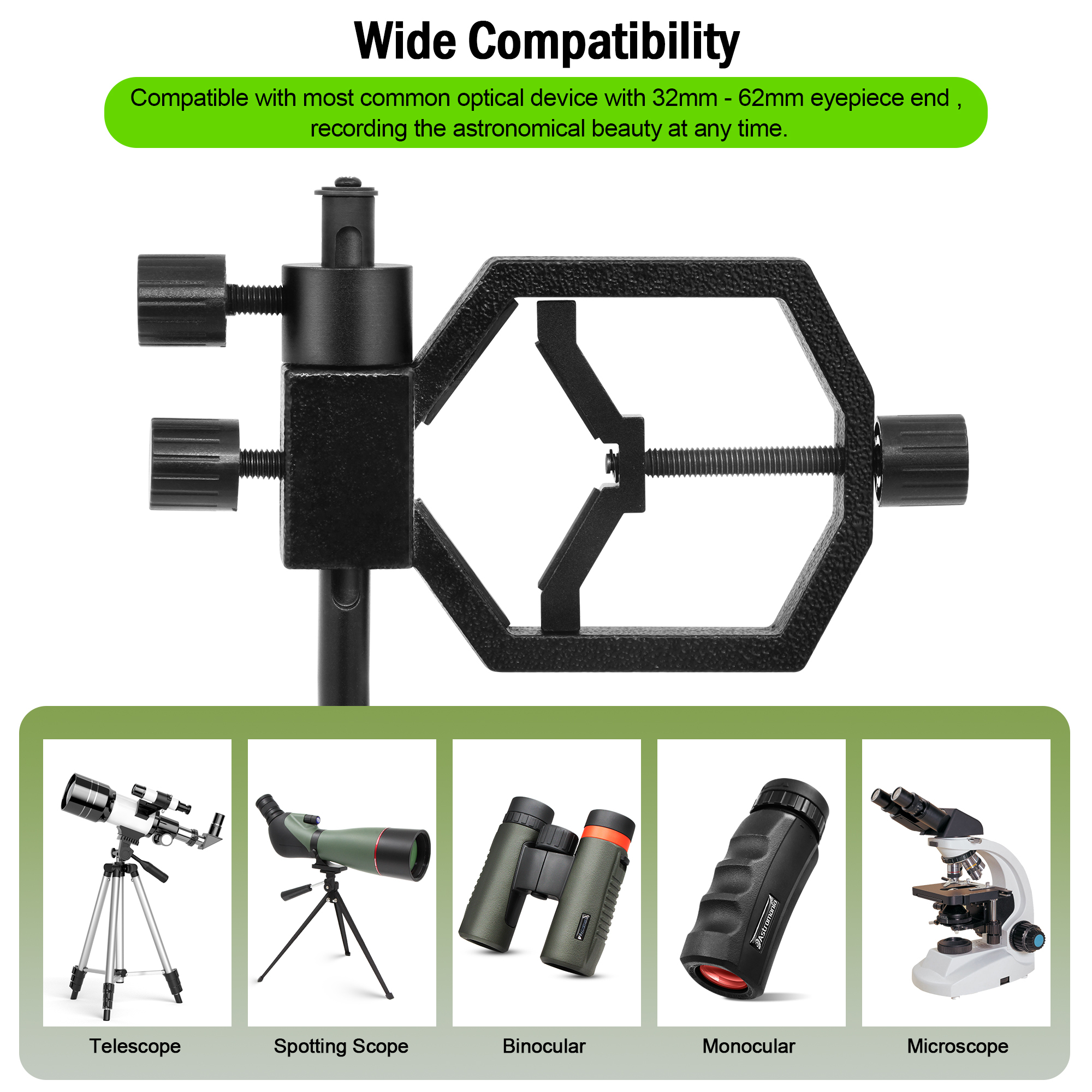 Astromania Universal Deluxe Stand Metal Spotting Scopes Telescope Mounts For Digital Camera