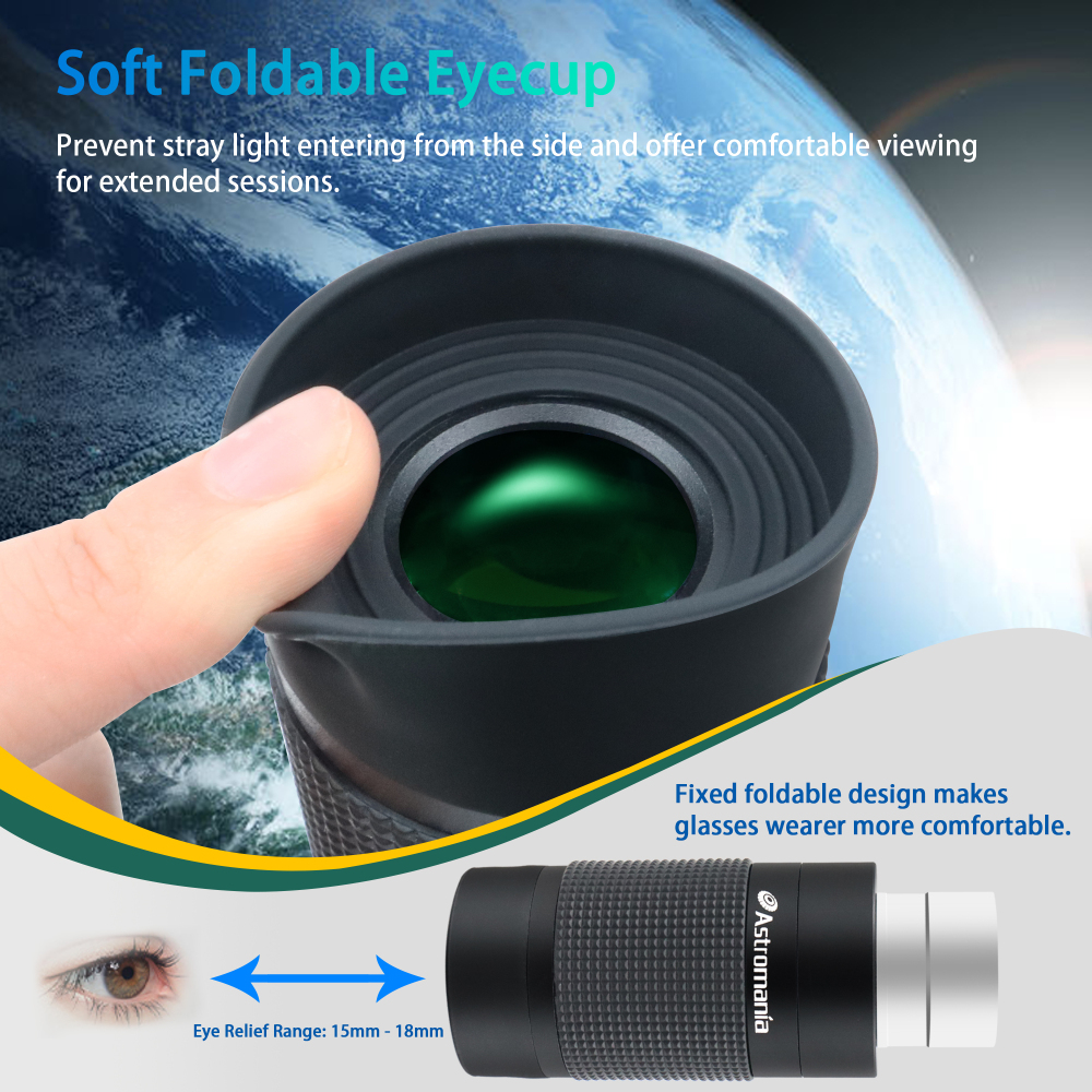 Astromania 1.25" 8-24mm Zoom Eyepiece for Telescope with T-Thread