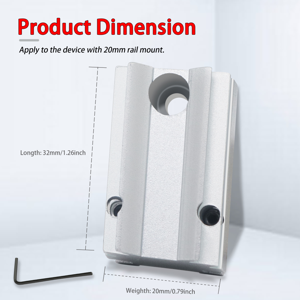 Astromania Silver Plate for The Flash Shoe of DSLR Cameras - Mount The 1X40RD Reflex Red Green Dot Sight to DSLR Cameras