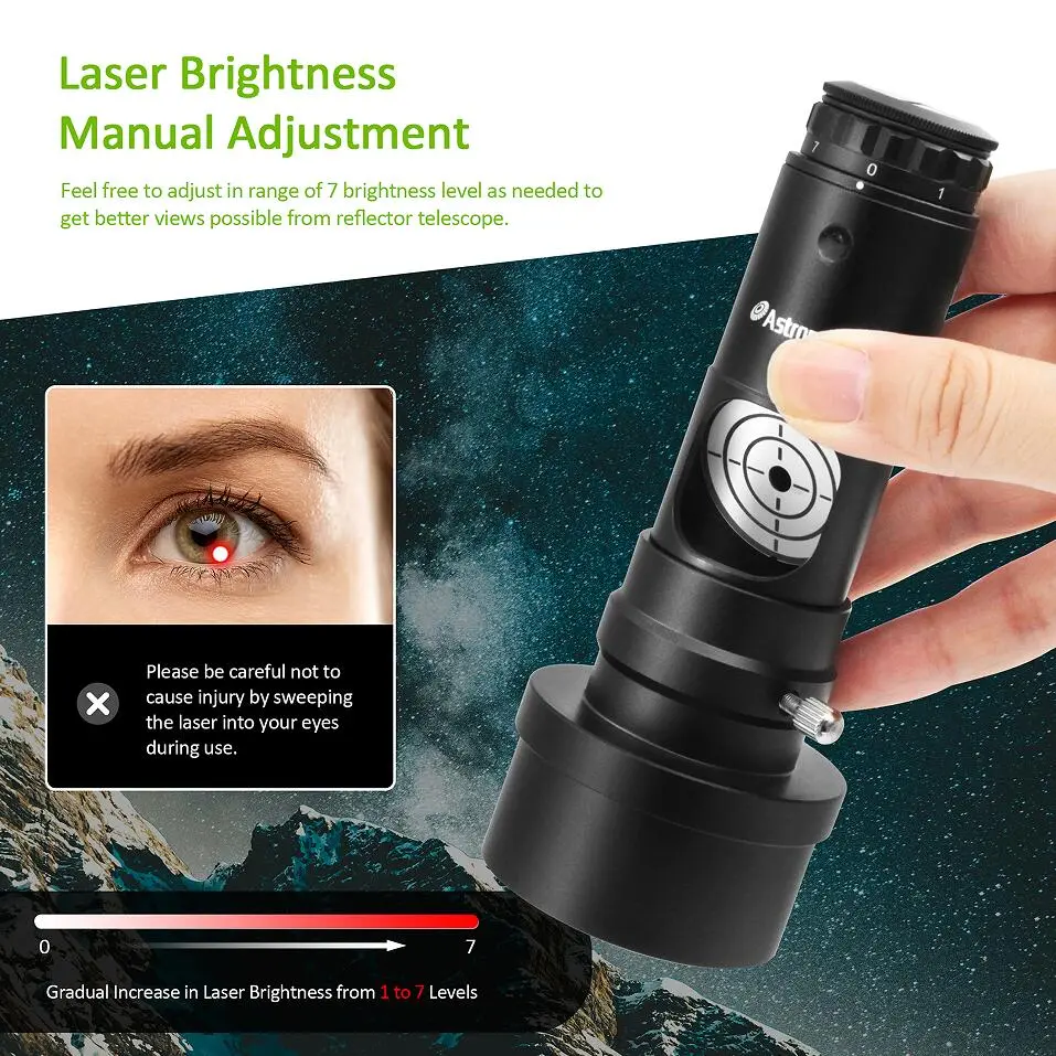 Astromania Laser Collimator for Newtonian Dobsonian Marca Telescopes ...