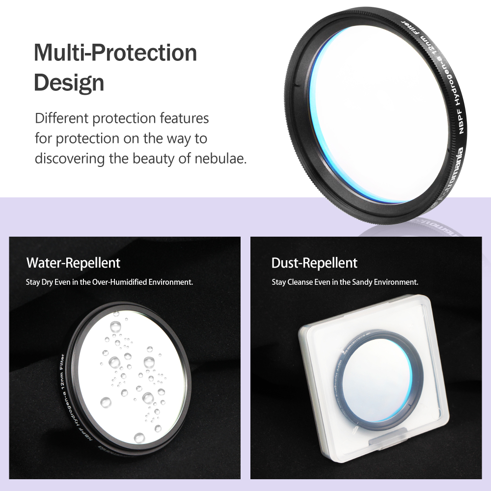 Astromania 2" Narrowband NBPF H ydrogen-a 12nm Filter - Enhances the Contrast Between Object and Sky