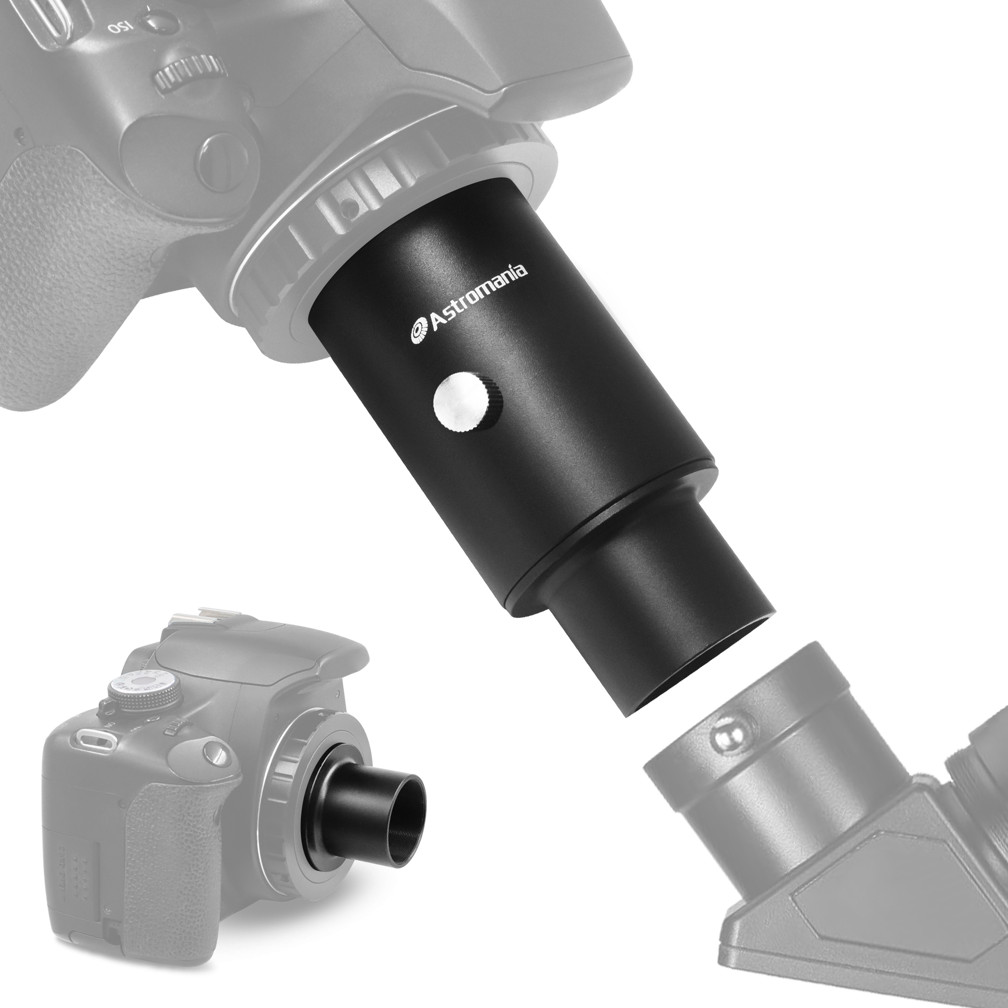 Astromania 1.25" Fixed Camera Adapter - An adapter for focal plane and eyepiece projection imaging