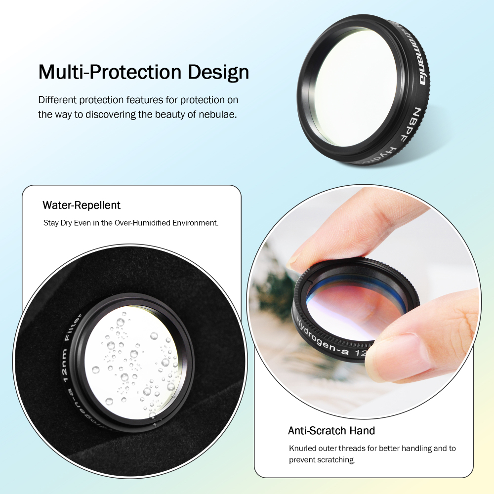 Astromania 1.25" Narrowband NBPF H ydrogen-a 12nm Filter - deep sky photos in H-alpha light