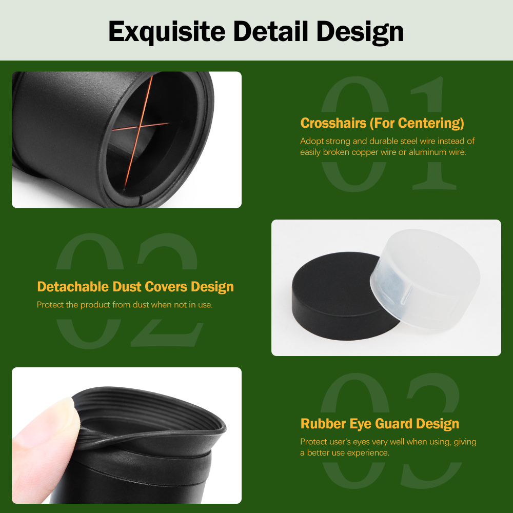 Astromania 1.25Inch Metal Collimating Cheshire Eyepiece without Laser for Newtonian Reflector Telescope - Short Version