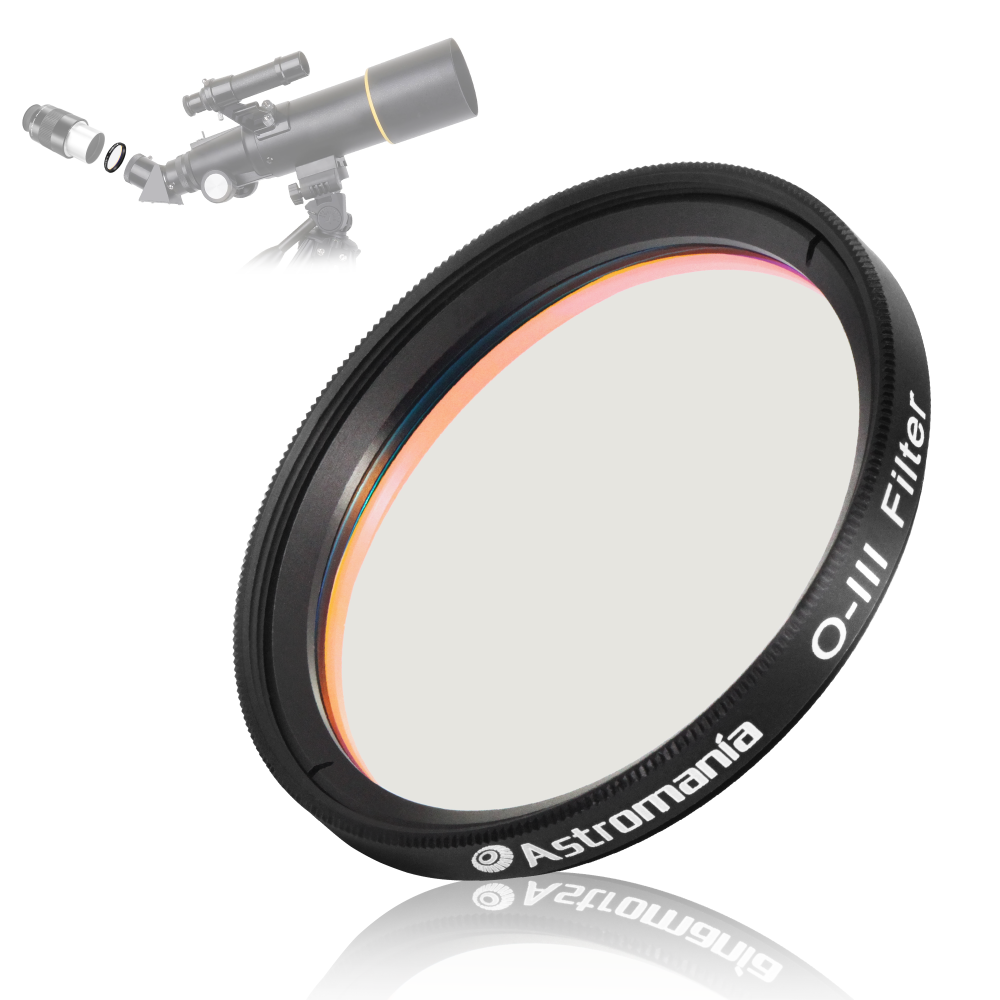 Astromania 2" O-III Filter - produces near-photographic views of the Veil, Ring, Dumbbell and Orion nebula, among many other objects