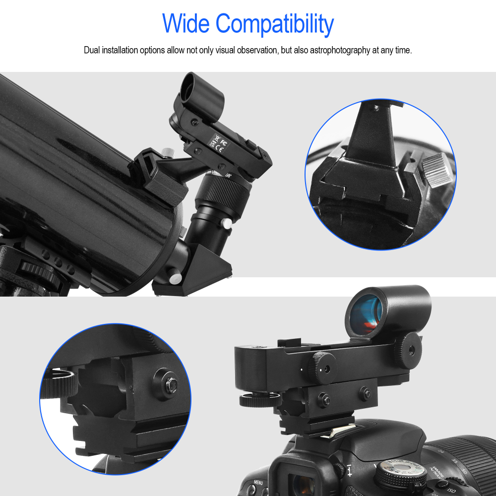 Astromania Finderscope Starpointer for Astronomical Telescopes With Slide-in bracket