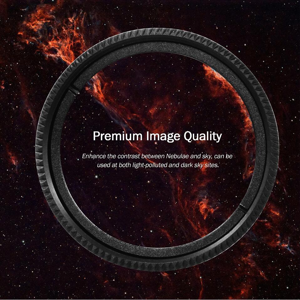 Astromania 1.25" O-III Filter - produces near-photographic views of the Veil, Ring, Dumbbell and Orion nebula, among many other objects