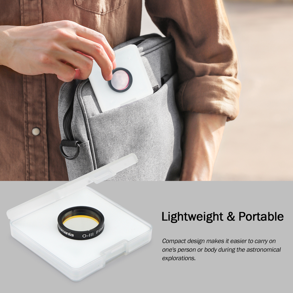 Astromania 1.25" O-III Filter - produces near-photographic views of the Veil, Ring, Dumbbell and Orion nebula, among many other objects