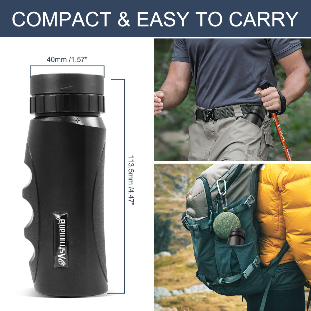 Astromania 10x25 Waterproof Compact Monocular for Adults and Kids, Bird Watching, Theater and Concerts, Hunting and Sport Games