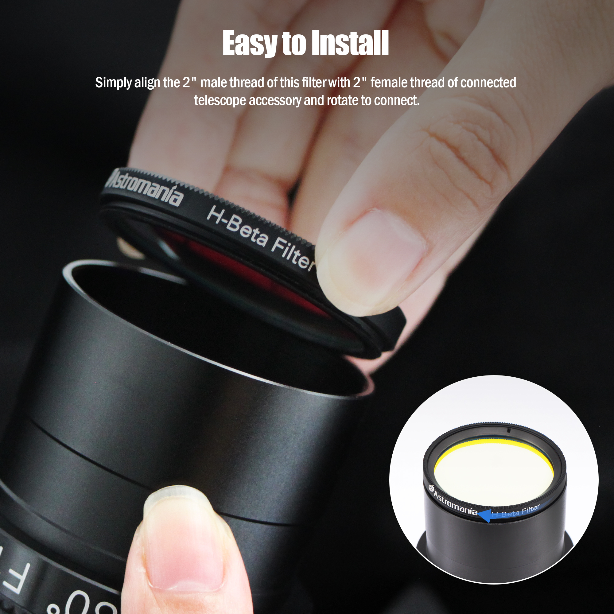 Astromania 2" Narrowband H-Beta Filter