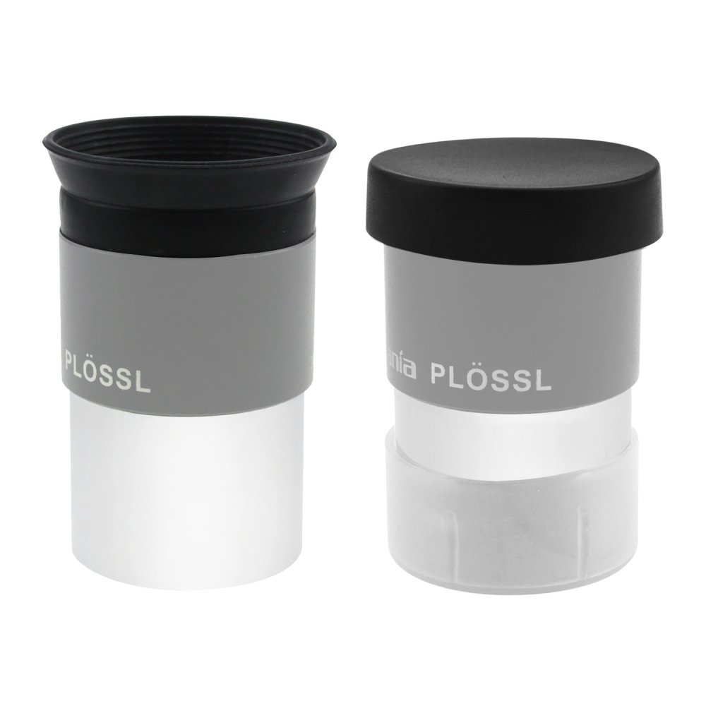 Astromania Dust Caps Set for 1.25-Inch 4mm 6mm 8mm 10mm 13mm 12.5mm  15mm 17mm 20mm Plossl Telescope Eyepiece - 2 Dust Caps and 1 Rubber Fold-down Eyecups