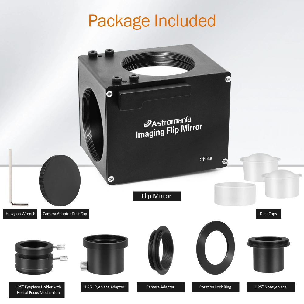 Astromania 1.25 Inch Flip Mirror for Telescope with Eyepiece