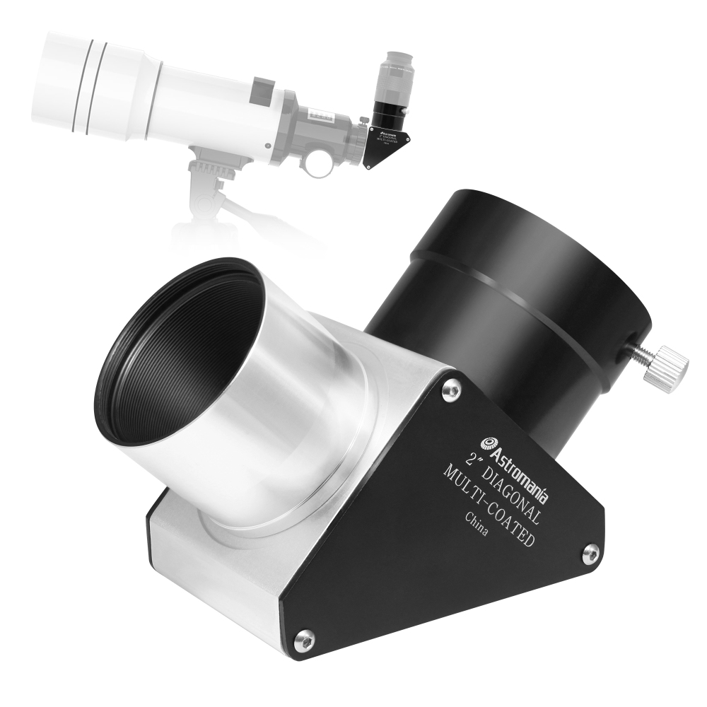 Astromania 2" 90-Degree Mirror Diagonal with 93% reflectivity across visible spectrum
