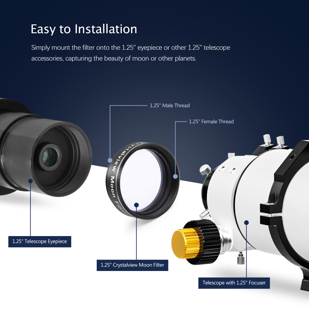 Astromania 1.25" Crystalview Moon Filter