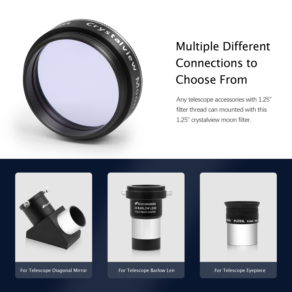 Astromania 1.25" Crystalview Moon Filter