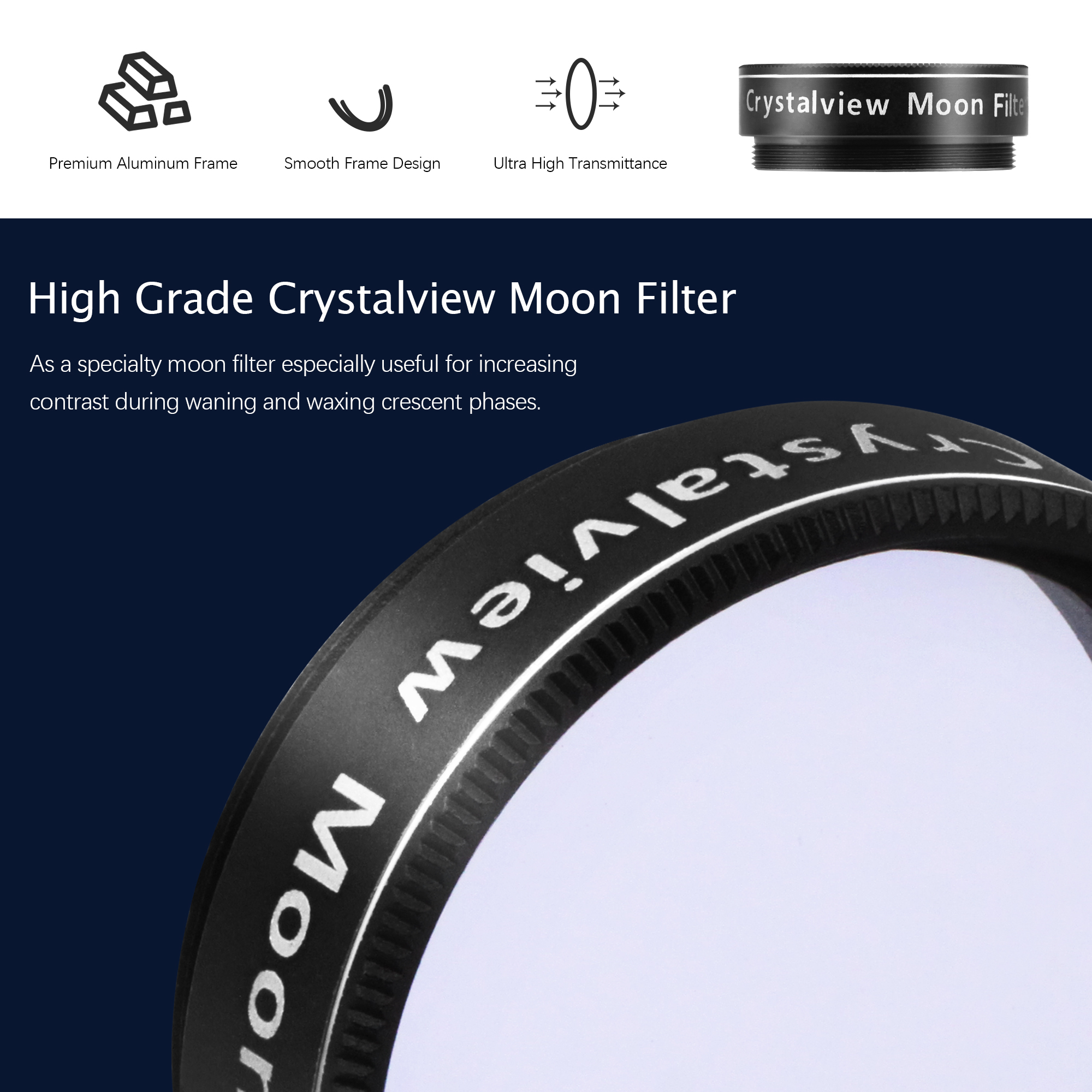 Astromania 1.25" Crystalview Moon Filter