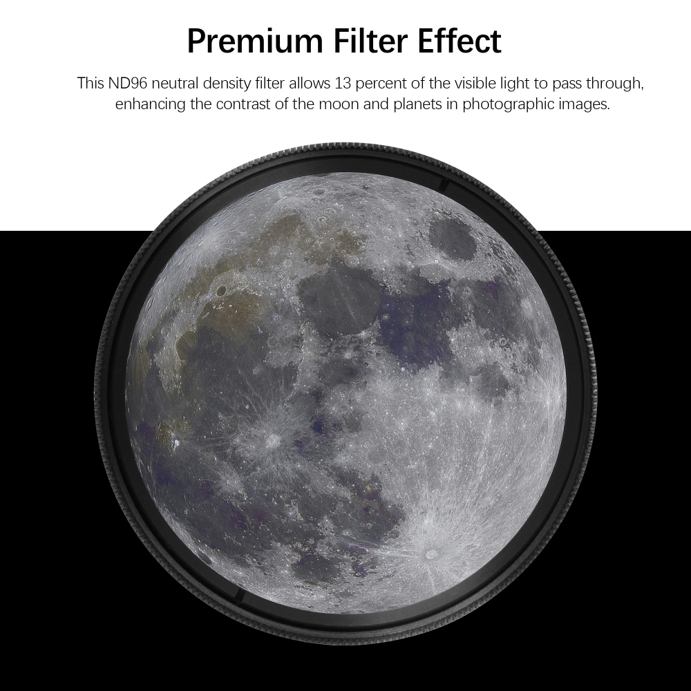 Astromania 2" Moon Telescope Eyepiece Color Filter ND96-0.9