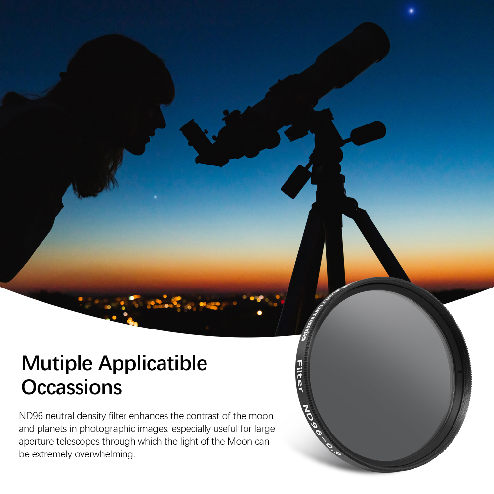 Astromania 2" Moon Telescope Eyepiece Color Filter ND96-0.9