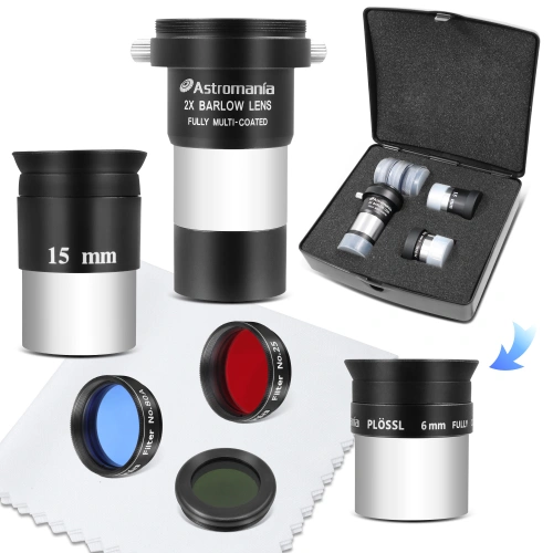 Gosky 4mm Plossl Telescope Eyepiece - 1.25 Inch 4-Element Design With Filter Thread & Dust Caps