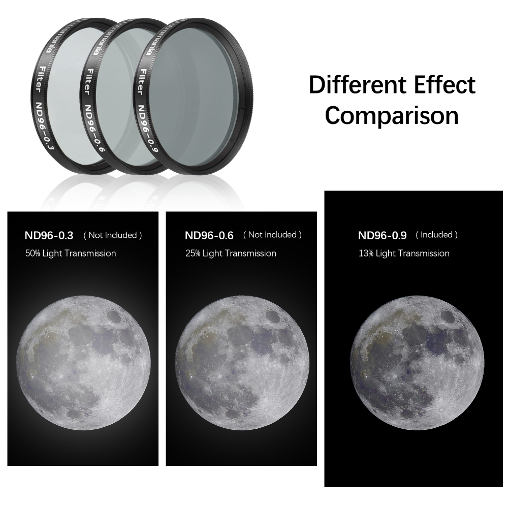Astromania 2" Moon Telescope Eyepiece Color Filter ND96-0.9