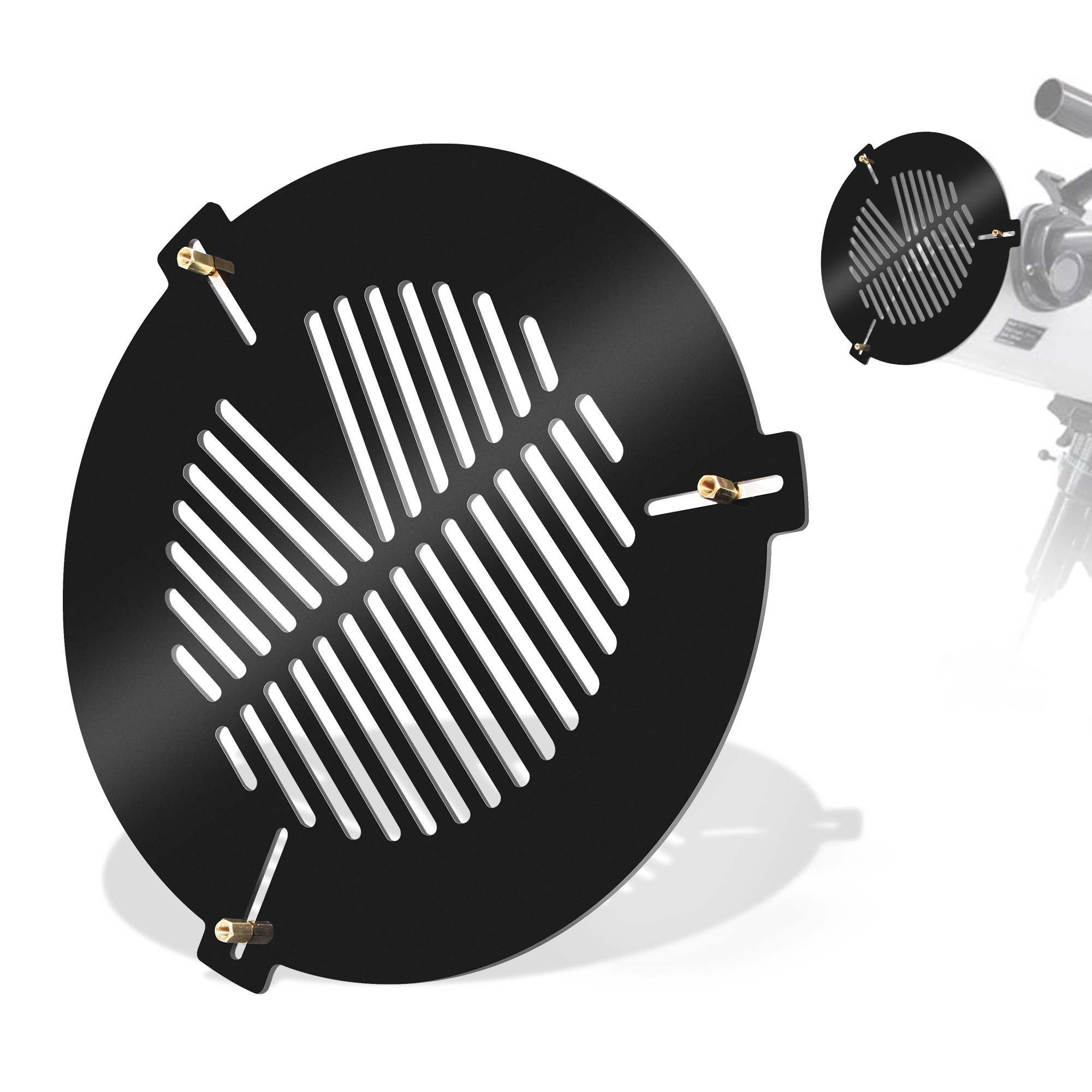 Astromania Bahtinov Mask Focusing Mask for Telescopes - FM120mm for a tube outer diameter (OD) from 125mm-180mm