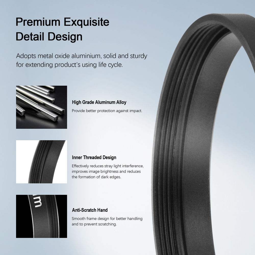 Astromania Astronomical 2"/M48-extension Tube Kit for cameras and eyepieces - Length 8mm 10mm 20mm 30mm - M48x0.75 on Both Sides