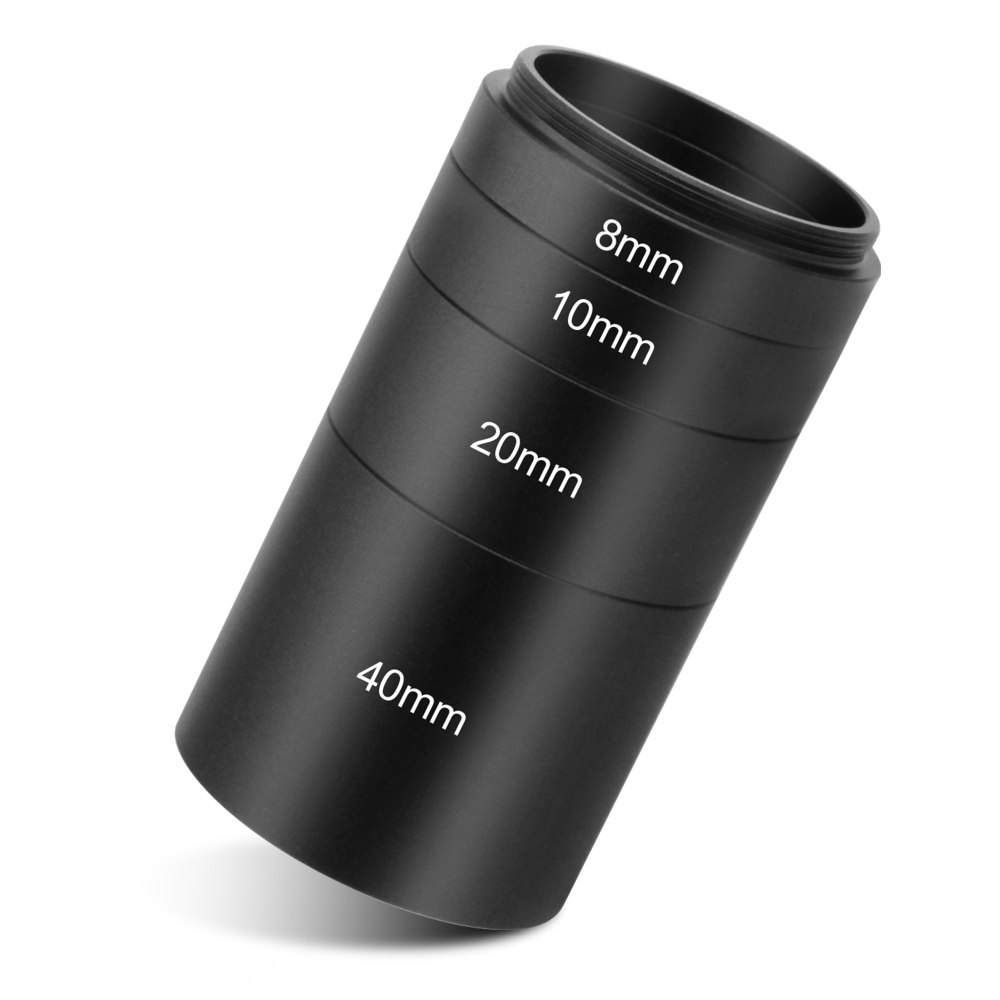 Astromania Astronomical T2-extension Tube Kit for cameras and eyepieces - Length 8mm 10mm 20mm 40mm - M42x0.75 on Both Sides