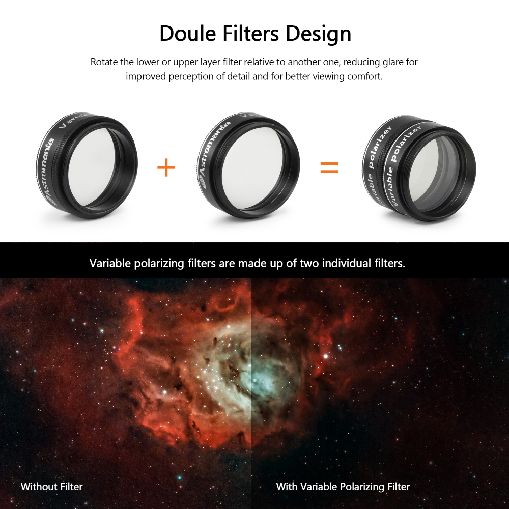 Astromania 1.25" Variable Grey Polarizing Filter