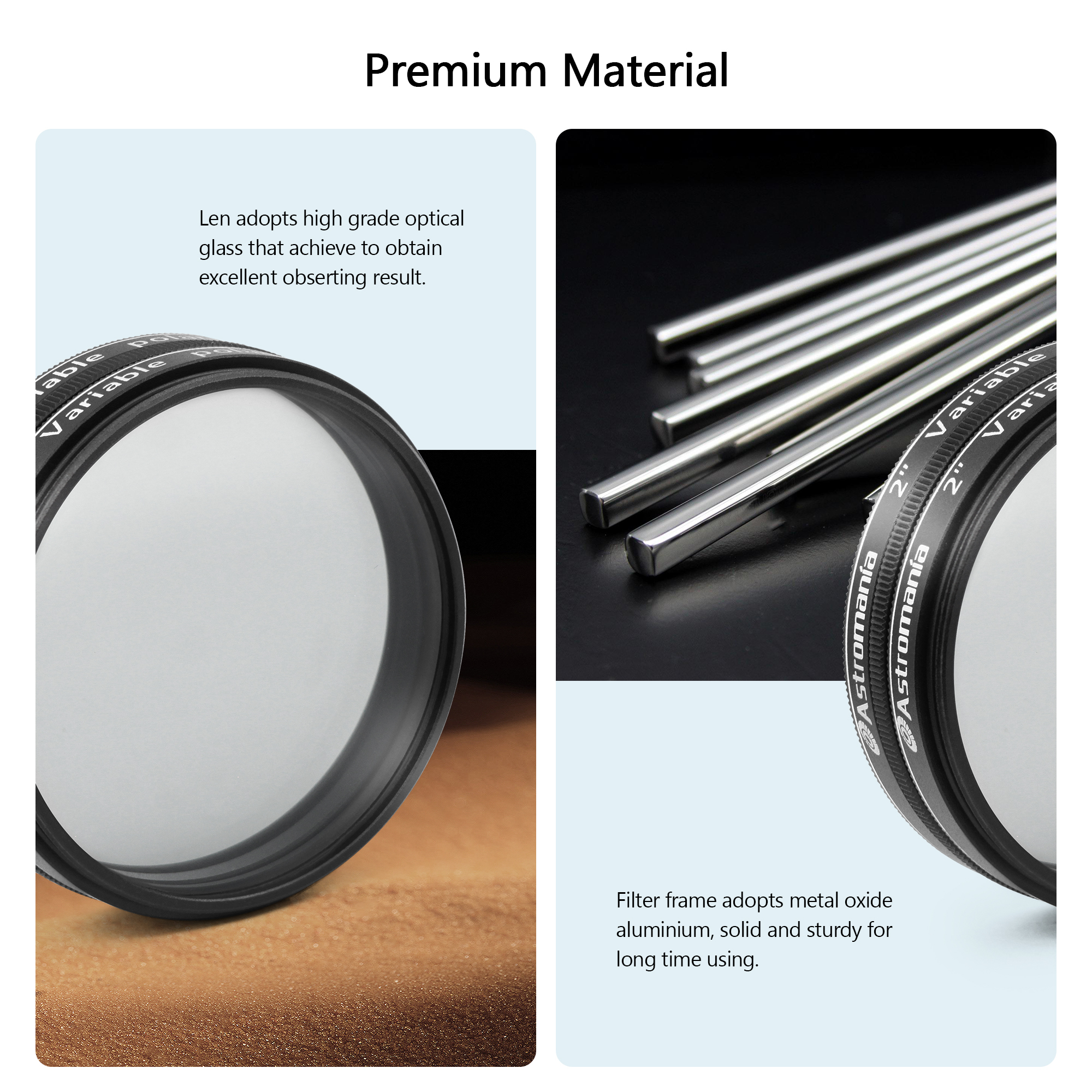 Astromania 2" Variable Grey Polarizing Filter