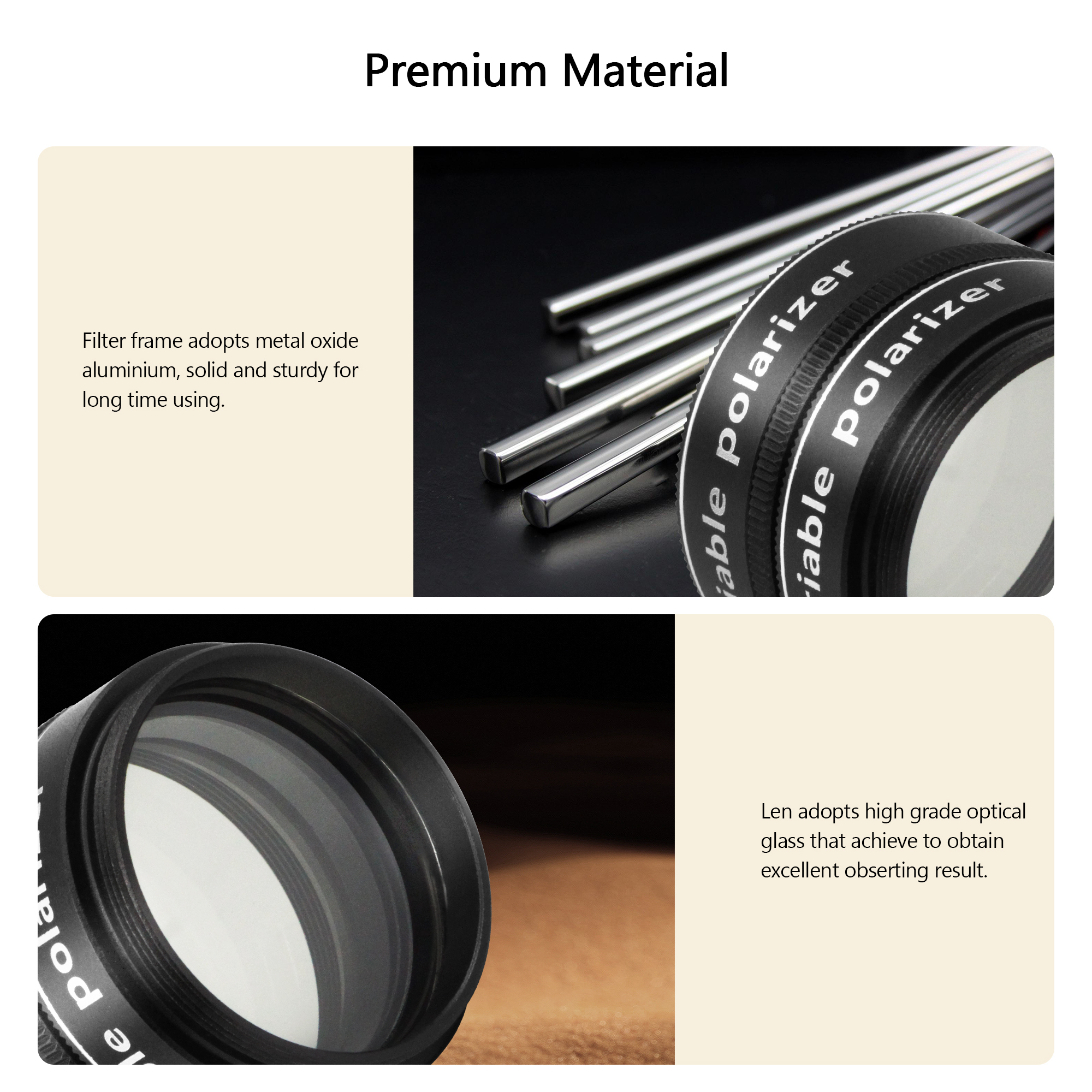 Astromania 1.25" Variable Grey Polarizing Filter
