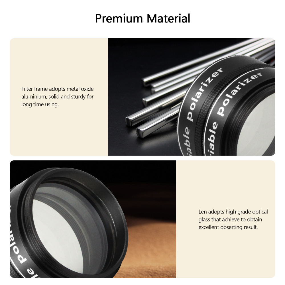 Astromania 1.25" Variable Grey Polarizing Filter