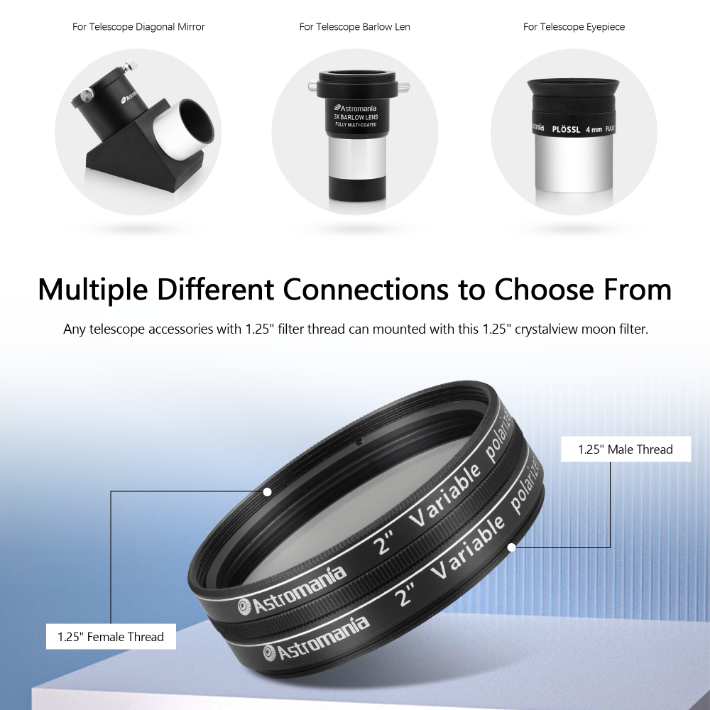 Astromania 2" Variable Grey Polarizing Filter