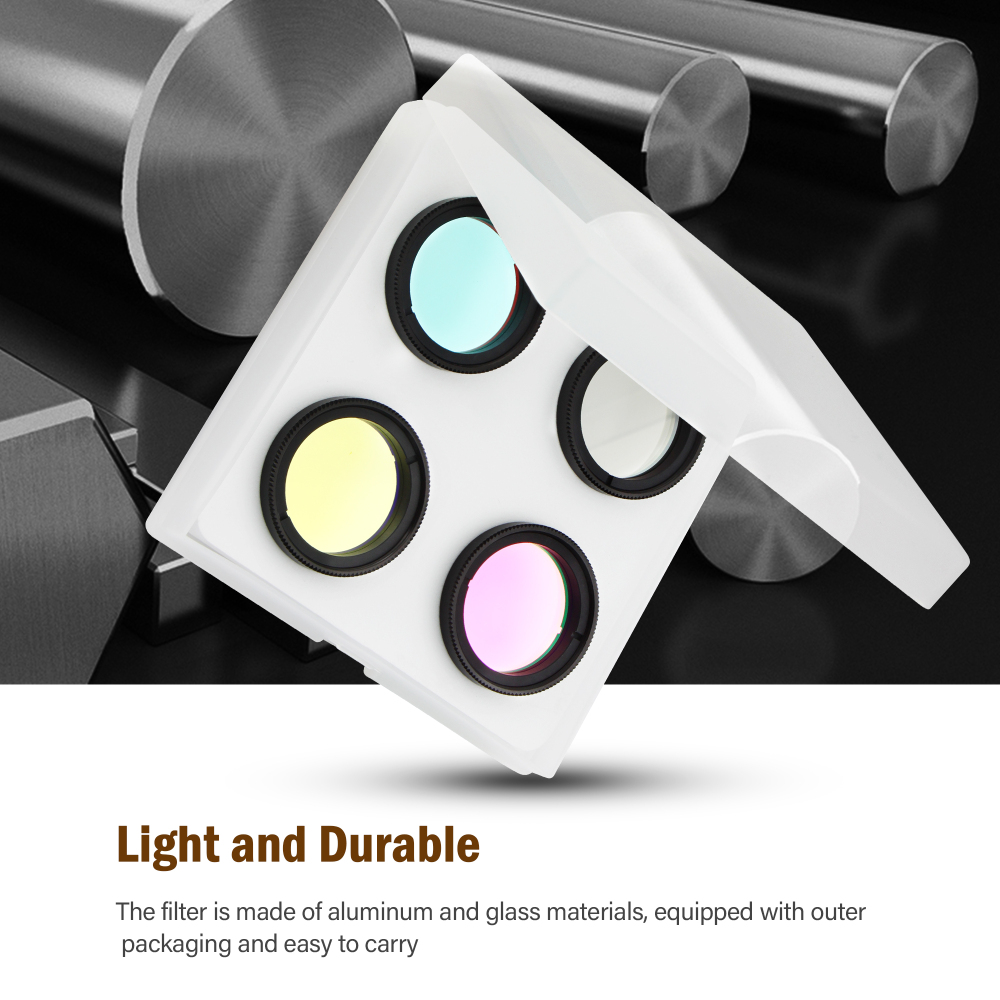 Astromania Deluxe Telescope LRGB 1.25 Inch Filter Set - Give Stunning Astrophotographic Results