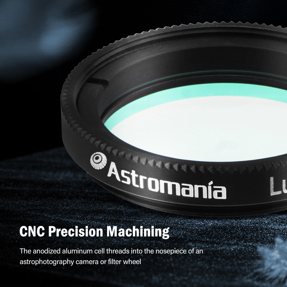 Astromania Deluxe Telescope LRGB 1.25 Inch Filter Set - Give Stunning Astrophotographic Results