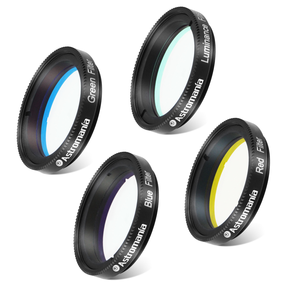 Astromania Deluxe Telescope LRGB 1.25 Inch Filter Set - Give Stunning Astrophotographic Results
